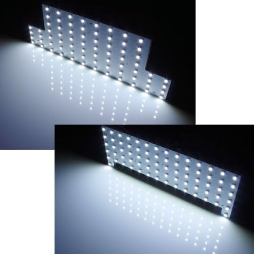 iJDMTOY 2pc Set 140-SMD Exact Fit LED PCB Panel LED Map/Dome Accent Kit Compatible with 2014-2016 Lexus IS250 IS350