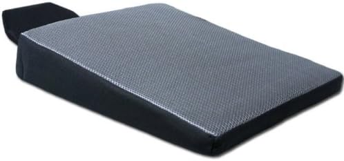 Yupbizauto Breathable Ergonomic Wedge Car Seat Cushion & Office Chair Support Comfortable Pressure-Relief Pad for Back & Tailbone Pain Ideal for Long Sitting, Posture Corrector Mesh Grey Firm