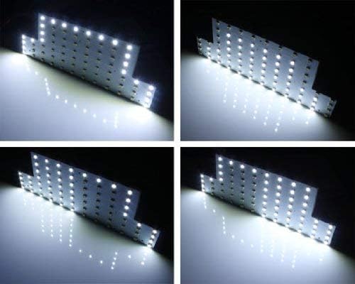 iJDMTOY 2pc Set 140-SMD Exact Fit LED PCB Panel LED Map/Dome Accent Kit Compatible with 2014-2016 Lexus IS250 IS350