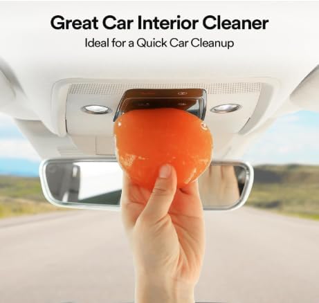 SOLASTA Car Cleaning Gel Car Putty Car Cleaning Kit Car Interior Cleaner Slime Car Cleaning Supplies Auto Detailing Tools Car Accessories Car Gifts for Women Men Keyboard Cleaner (Orange)