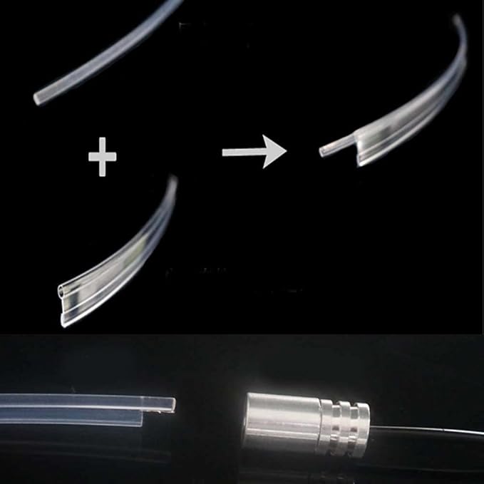 2mm 5meters Car Home LED Ambient Plastic Optic Fiber Light Source Kit Tool Free (5V USB,Purple)