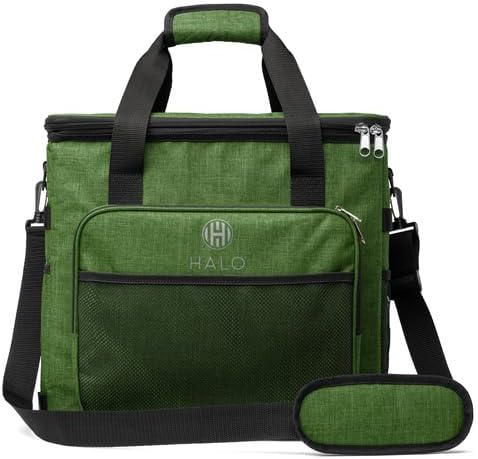 Halo 28L Hybrid Cooler & Warmer Bag | Electric Travel Cooler, Collapsible for Easy Storage, Keep Drinks Cold & Food Warm, Ice Free Cooling, Includes Shoulder Strap, DC Power Cord & AC Adapter