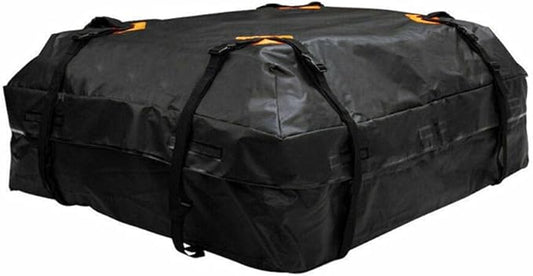Enfudid Car Roof Bag Cargo Carrier, Waterproof Large Cube Storage Bag, Anti-Tear Oxford Tarpaulin Roof Top Carrier, Car Cargo Black Roof Bag for Car SUV Camping Bag
