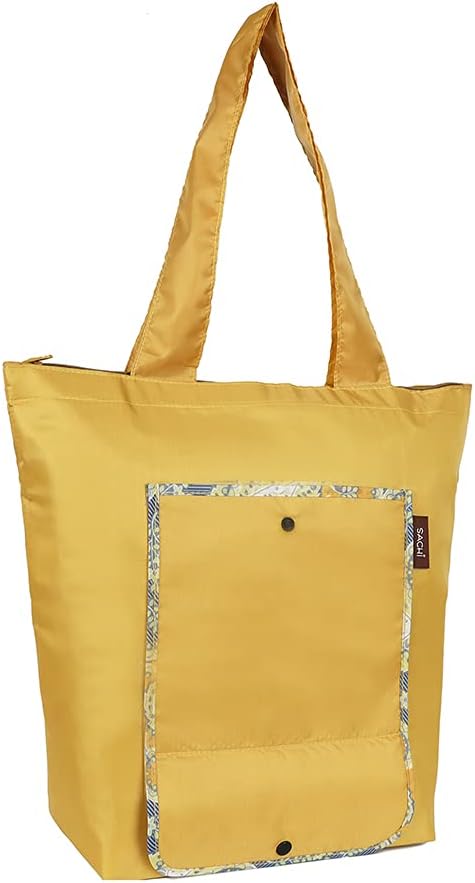 Sachi Insulated Market Tote Bags 3-Piece Reusable Lunch & Grocery Cooler Set with Zipper Foldable, Eco-Friendly Thermal Bags for Shopping, Travel & Picnics Grey Yellow Paisley
