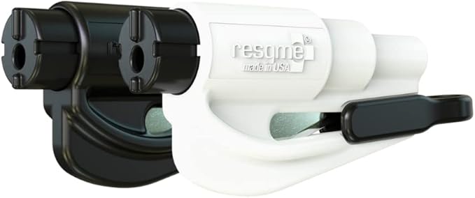 resqme The Original Compact Emergency Keychain Car Escape Tool, Seatbelt Cutter and Window Breaker, Made in USA, Pack of 2