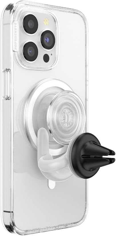 PopSockets Car Phone Mount, Vent Mount, White - White
