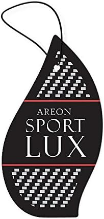 AREON Sport Lux Silver - Hanging Cardboard Air Freshener for Car, Home & Office - Premium Cologne Perfume with Natural Fragrances - Long Lasting, Fresh, Luxurious Scent - Stylish Design - Pack of 3