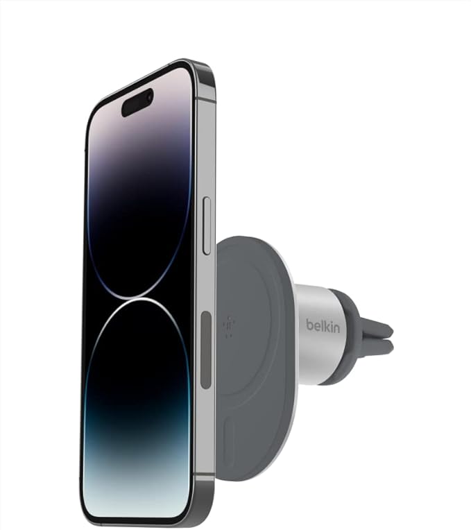 Belkin MagSafe Compatible Car Phone Magnetic Mount, Air Vent Phone Holder for iPhone 12, 12 Pro, 12 Pro Max, 12 Mini