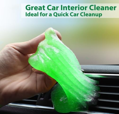 SOLASTA Car Cleaning Gel Car Putty Car Cleaning Kit Car Interior Cleaner Slime Car Cleaning Supplies Auto Detailing Tools Car Accessories Car Gifts for Women Men Keyboard Cleaner (Green)