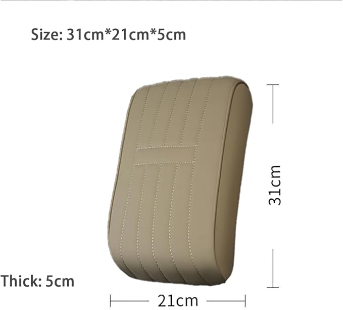 Car Armrest Pad for Volkswagen VW Atlas (7-Seater) 2018 2019 2020 2021 2022 2023 2024 2025 Memory Cotton Armrest Box Pad Center Console Scratch Pad Cushion Protector,Red