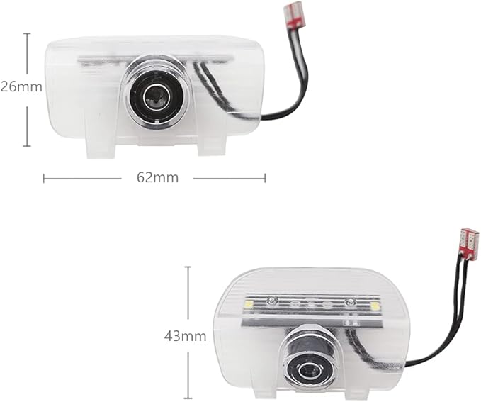 2 Pcs CR-Z Car LED Projector Door Shadow Light Welcome Light Laser Emblem Logo Lamps Kit Puddle Lights LED Courtesy Step Lights Ground Lamp HD Kit Replacement for CR-Z 2016-2021