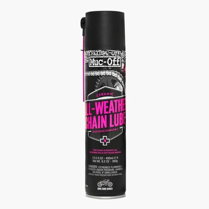 Muc Off Motorcycle Wash, Protect and Lube Kit - Motorcycle Cleaning Kit, Motorcycle Detailing Kit - Includes Motorcycle Cleaner and Chain Lube