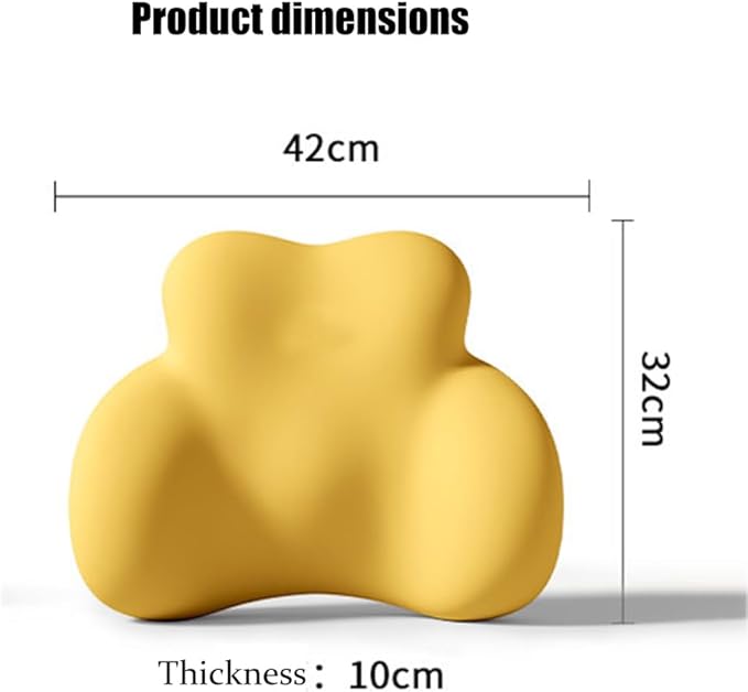 Car Lumbar Support Pillow for Alfa Romeo Giulia EV Sedan 2025 Memory Foam Back Support Cushion Breathable Car Seat Lumbar Pad Accessories,Dark Gray