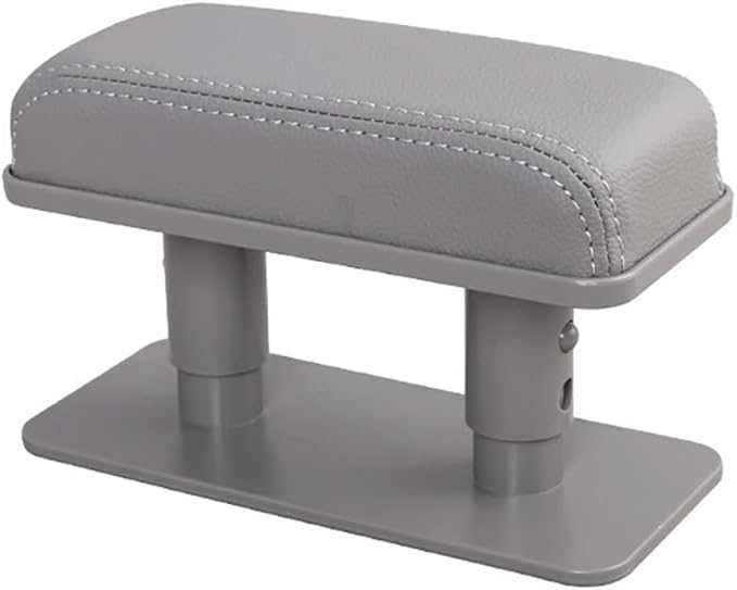 Car Driver Arm Pad Cushion Car Center Console Elbow Cushion Pad Car Door Armrest Rest Pad Adjustable Height Comfort Universal Fit for Most Car, Gray
