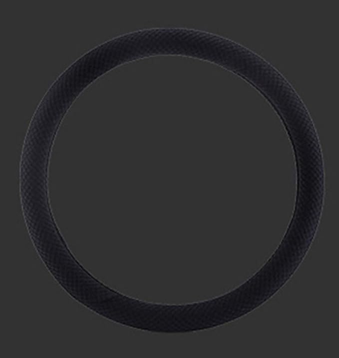 ZHOL Steering Wheel Cover Universal 15 inch Microfiber Breathable Ice Silk Steering Wheel Covers Anti-Slip Car Interior Accessories for Women Men, Warm in Winter and Cool in Summer, Black