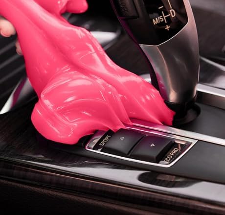 SOLASTA Car Cleaning Gel Car Putty Car Cleaning Kit Car Interior Cleaner Slime Car Cleaning Supplies Auto Detailing Tools Car Accessories Car Gifts for Women Men Keyboard Cleaner (Pink)