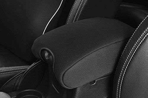 DEDC Neoprene Center Console Armrest Pad Cover for Jeep Wrangler JK Sahara Sport Rubicon X & Unlimited 2011 2012 2013 2014 2015 2016 2017 Black