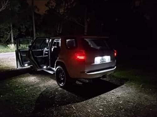 iBrightstar Super Bright Canbus LED Bulbs Package Kit Accessories Replacement for Toyota 4Runner 2006-2021 Interior Lights + License Plate Lights + Cargo Lights + Back Up Reverse Lights, Xenon White