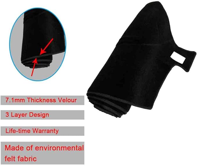 Dash Cover Custom Fit for 1997-2000 Chevy Chevrolet Silverado/GMC Sierra C1500 C2500 C3500 K1500 K2500 K3500, 1997-1999 GMC Yukon/Chevy Tahoe, Dashboard Cover Mat Pad(97-98, Black)