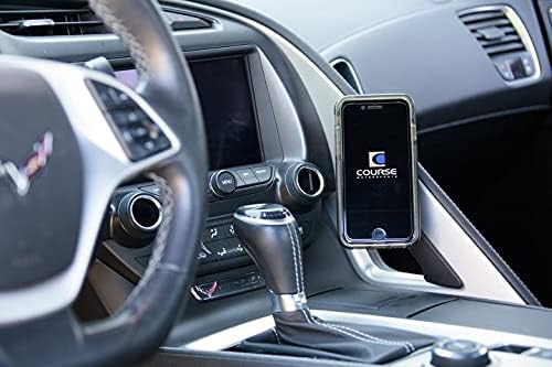 Course Motorsports DirectFit Phone Mount - Magnetic or Wireless Charging for Chevrolet Corvette 2014-19 Compatible with All Phones (Magnetic Charging Head)