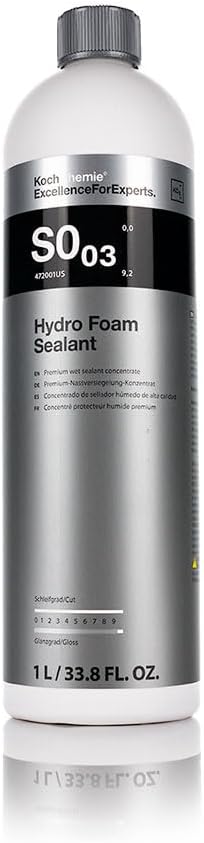 KOCHCHEMIE - Hydro Foam Sealant - S0.03 - High-Gloss Spray-on Sealant - Safe on paint, glass, and plastic surfaces plus convertible tops - 1 Liter