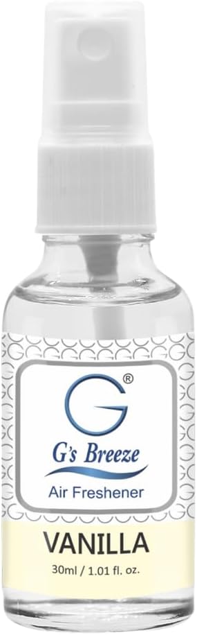 G's Breeze Vanilla Air Freshener – Rich, Creamy Aroma of Vanilla - Sweet Floral Scent - Ideal for Home, Car, Office - Long-Lasting Fragrance - Create a Serene Ambiance Around You