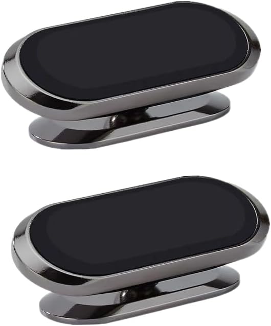 Car Phone Holder 2pcs, Magnetic Car Phone Holder, 360° Rotation Capable, Suitable for General Smartphones