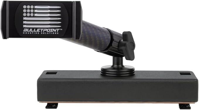 Bulletpoint Dash Cell Phone Holder For RAM Truck (2019+ 1500, 2500, 3500 and TRX) with 20mm Single Ball Mount - Compatible with iPhone and Android Smartphones
