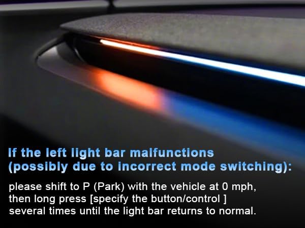 Tesla Smart Blind Spot Detection Ambient Lighting for Tesla Model 3 Y Highland Juniper, Plug-and-Play, Custom Color Modes Dynamic Safety Alerts & Driving Mode Effects Neon Light Kit (Highland)