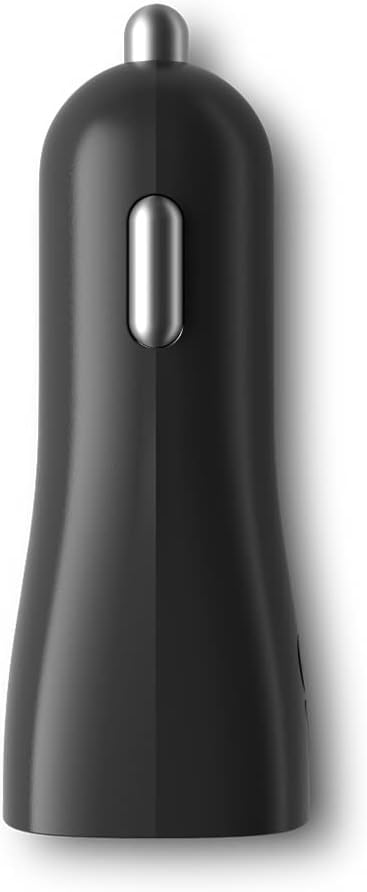 GoTo Dual USB Car Charger, 24W Dual Port Fast USB A for iPhone 13 12 11 Pro max XR Xs SE iPad, Galaxy S21 S20 S10 Plus Ultra Note 20, Pixel 6 5 4, USB-A & USBA Devices, Black