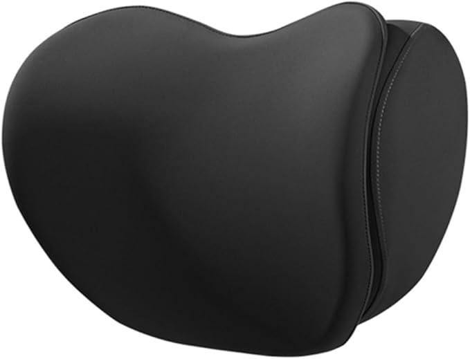 Car Headrest Lumbar Support Cushion for VW Golf VIII VI V IV III II I Mk 8 7 6 5 4 3 R GTE/GTI/GTD/Clubsport 45, Memory Foam Relieve Fatigue Breathable Car Seat Neck Pillow,Black-Headrest