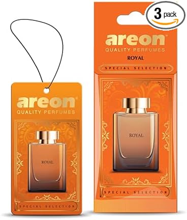 AREON Royal SS05 – Luxury Custom Car Hanging Air Freshener for HIM (pack of 3)