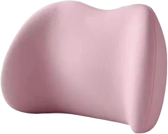 Car Neck Pillow and Lumbar Support Cushion - Memory Foam Backrest for Driver Seat Comfort(Red)