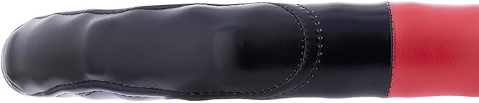 United Pacific 70406 18" Two Tone Steering Wheel Cover, Engineered Leather Construction, Euro Style, Large Grip – ONE Steering Wheel Cover – Black & Red