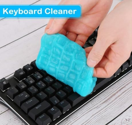 SOLASTA Car Cleaning Gel Car Putty Car Cleaning Kit Car Interior Cleaner Slime Car Cleaning Supplies Auto Detailing Tools Car Accessories Car Gifts for Women Men Keyboard Cleaner (Blue)