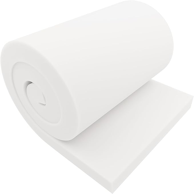 GoTo Foam 2" Height x 24" Width x 72" Length 43ILD (Firm) Upholstery Cushion Made in USA (Pack of 2)