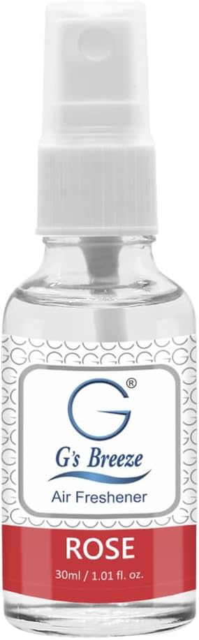 G's Breeze Rose Air Freshener – Enchanting Aroma of Blooming Roses – Create a Romantic, Luxurious Atmosphere – Ideal for Home, Car, & Office – Long-Lasting Floral Fragrance for Any Occasion