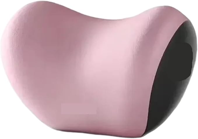 Car Neck Pillow and Lumbar Support Cushion - Memory Foam Backrest for Driver Seat Comfort(Pink)