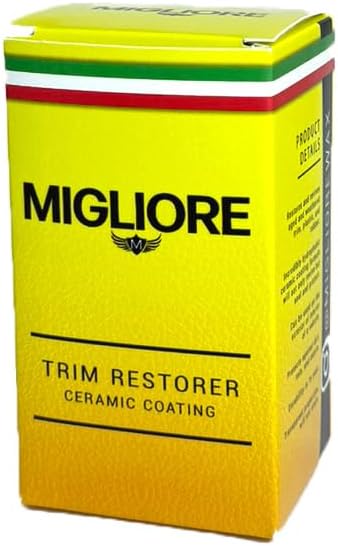 Migliore Back to Black Ceramic Trim Restorer: Long Term Protectant Kit to Restore Interior or Exterior Trim