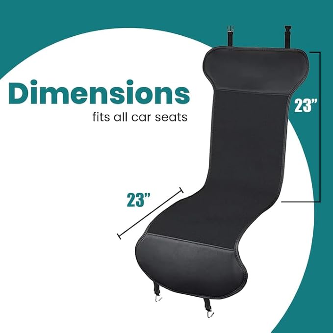 ZONETECH Car Seat Cover Travel Seat Cushion, 2-Pack Universal Classic Black Comfortable Breathable Seat Cover