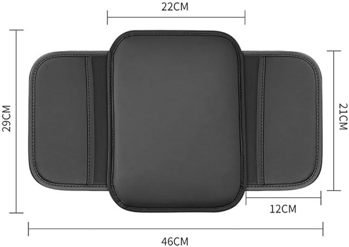 Arm Rest Pad Car for VW Routan 2008-2013, Car Center Console Cover Car Armrest Cushion Armrest Box Pad Car Accessories,Red