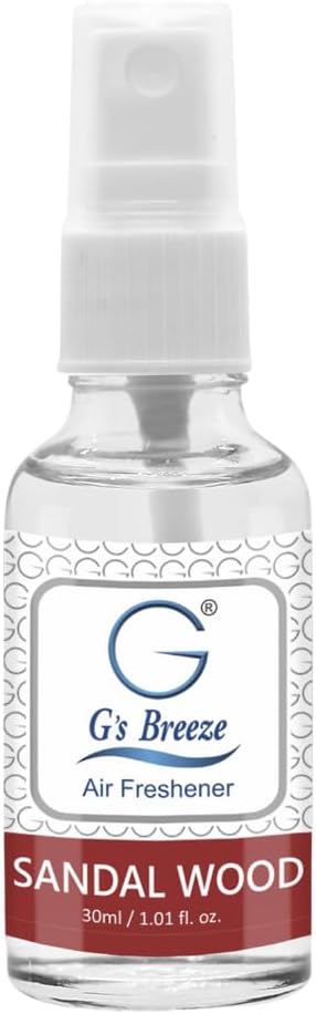G's Breeze - Sandalwood Air Freshener – Woody & Earthy Fragrance of Sandalwood – Ideal for Home, Car & Office – Elevate Your Space with Luxurious Scent and Creates Relaxing & Comfortable Atmosphere