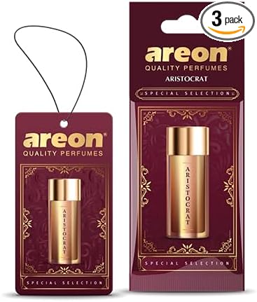 AREON Aristocrat SS01 – Luxury Custom Car Hanging Air Freshener for HIM (pack of 3)