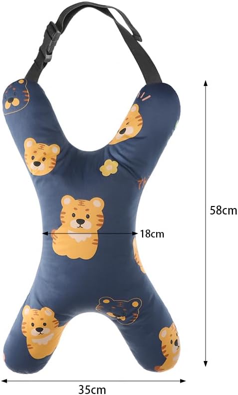 Car Travel Pillow for Kids Adults X-Shaped Car Sleeping Head Support Soft Neck Pillow Head and Body Support Travel Pillow Cushion for Car Seat Pillow Car Aircraft Travel Pillow Headrest for Road Trips