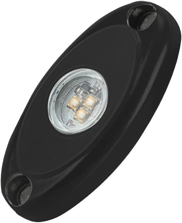 SUNPIE 12 Pods White Rock Lights – Quick Connect, 3 High Power Chips, 4M Extension Wires, Mounting Pads Included, 6000K Pure White, IP67 Waterproof, Fits Trucks, SUV, ATV, UTV, Trailer