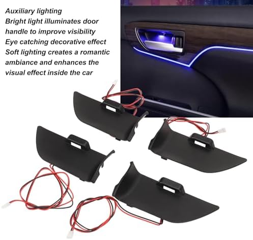 SUNGOOYUE Car LED Light Inner Door Handle Ambient Lighting Kit 2020 2021 2022 2023 2024 Easy Install Accessories, Blue‌