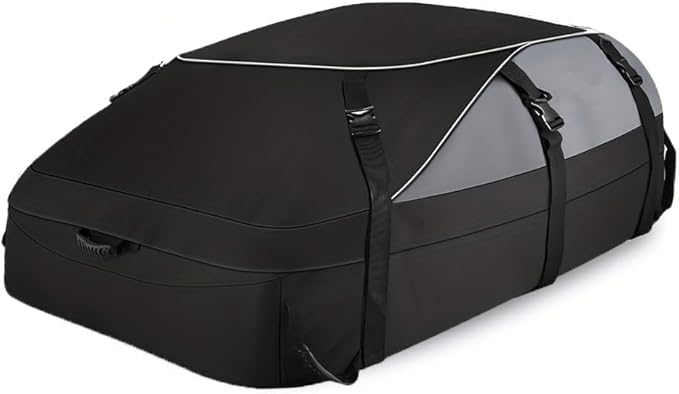 Car Roof Rack Luggage Bag, Rooftop Cargo Carrier Roof Bag Waterproof Vehicle Soft-Shell Roof Luggage, with Lacing Strap, Safety Hook (160 * 110 * 45cm)