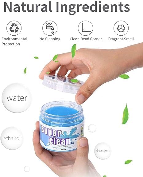 Universal Car Cleaning Gel, Reusable Detailing Car Crevice Cleaner, Auto Car Air Vent Interior Detail Remover Gel | Putty Cleaning Keyboard, PC, Camera Cleaner