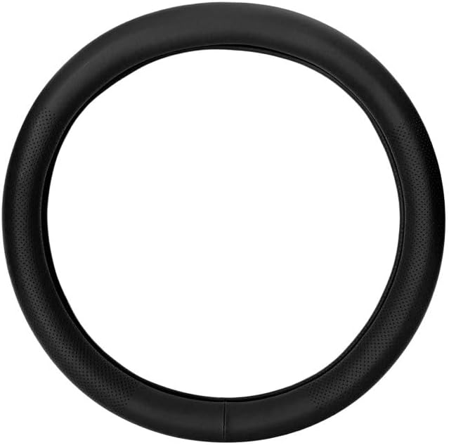 Car Steering Wheel Cover, Premium Leather Steering Wheel Sleeve with Anti-Slip Lining, Breathable Soft Auto Wheel Protector Interior Vehicle Accessories for Women Men
