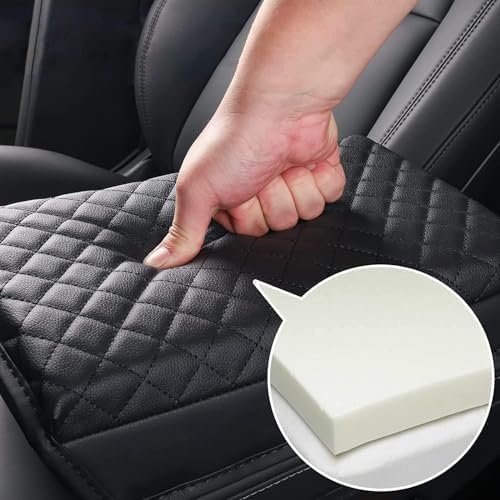 AOMSAZTO Console Pad for 2020-2024 Mazda CX-30 Armrest Pad for CX-30 Leather Black